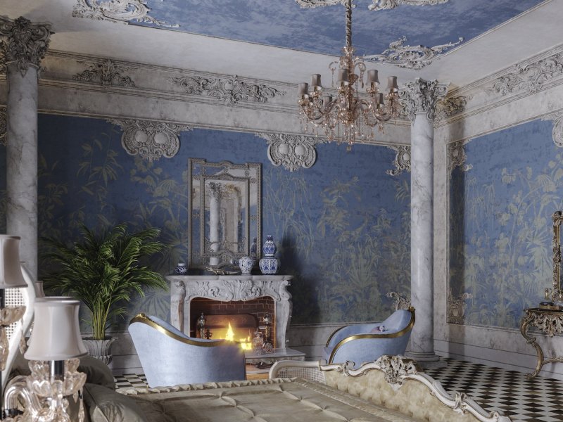 Rococo style in the interior