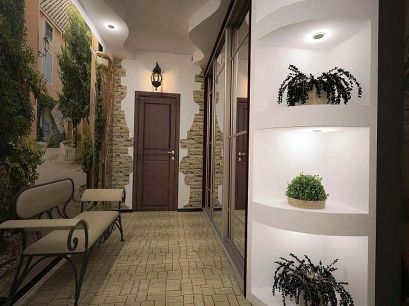 Design of the hallway in private