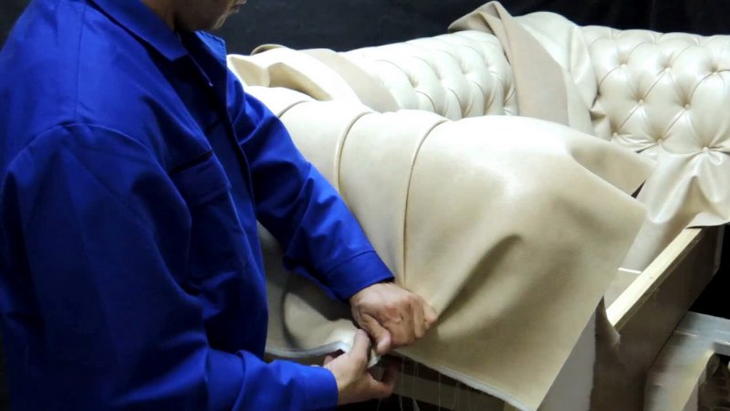 Upholstery of upholstered furniture