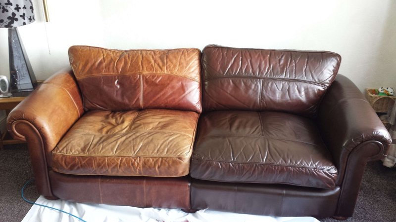 Leather sofa