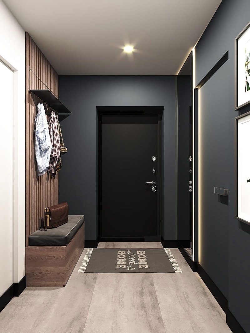 Black hallway