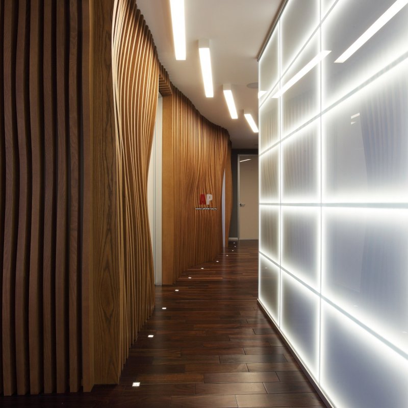 Wooden panels with backlight