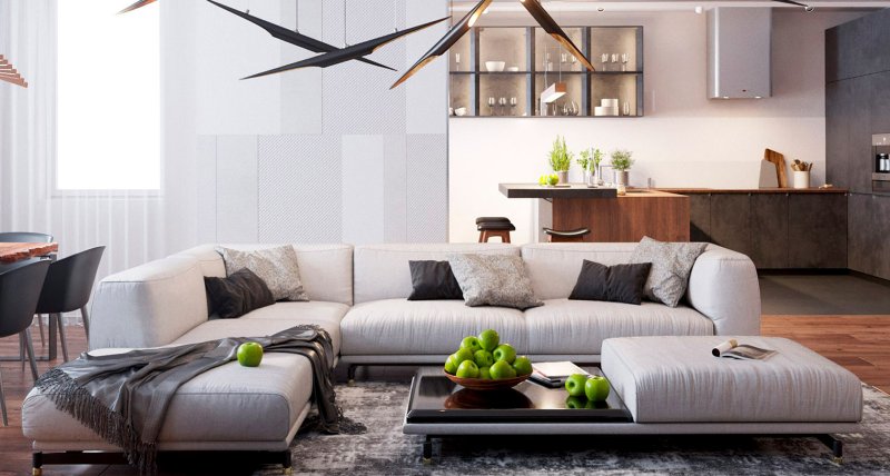 Living room interior in a modern style