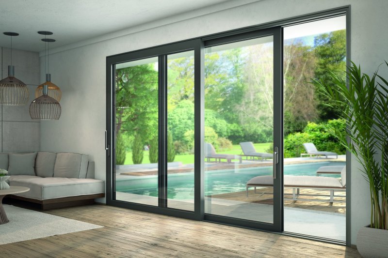 Aluminum sliding doors