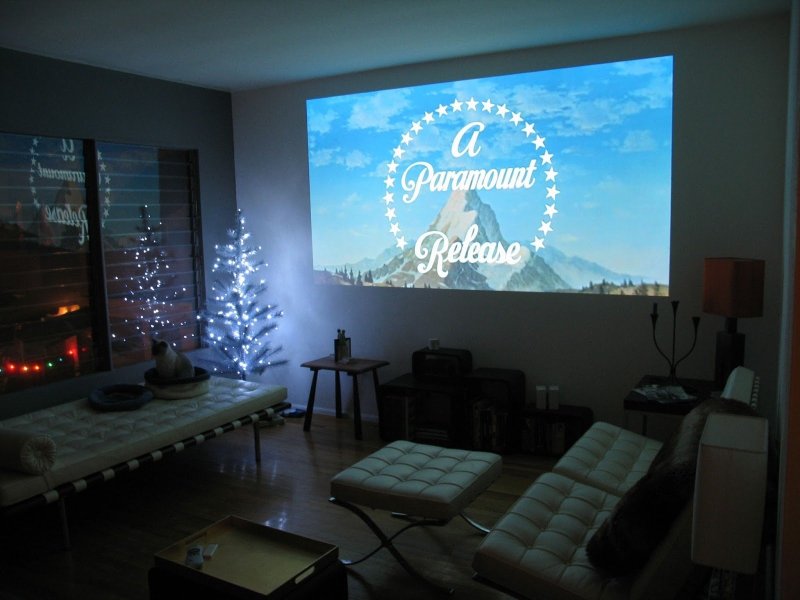 Projector on the wall