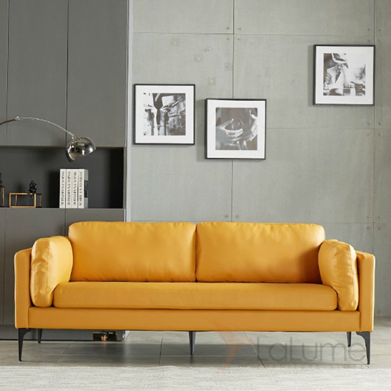 The sofa is modern