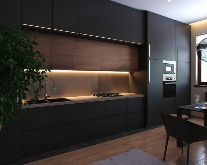 Matte kitchens in a modern style