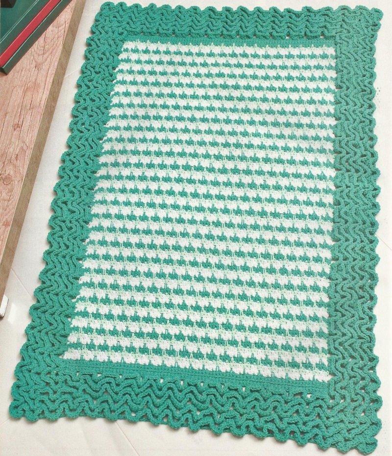 Crochet rug rectangular