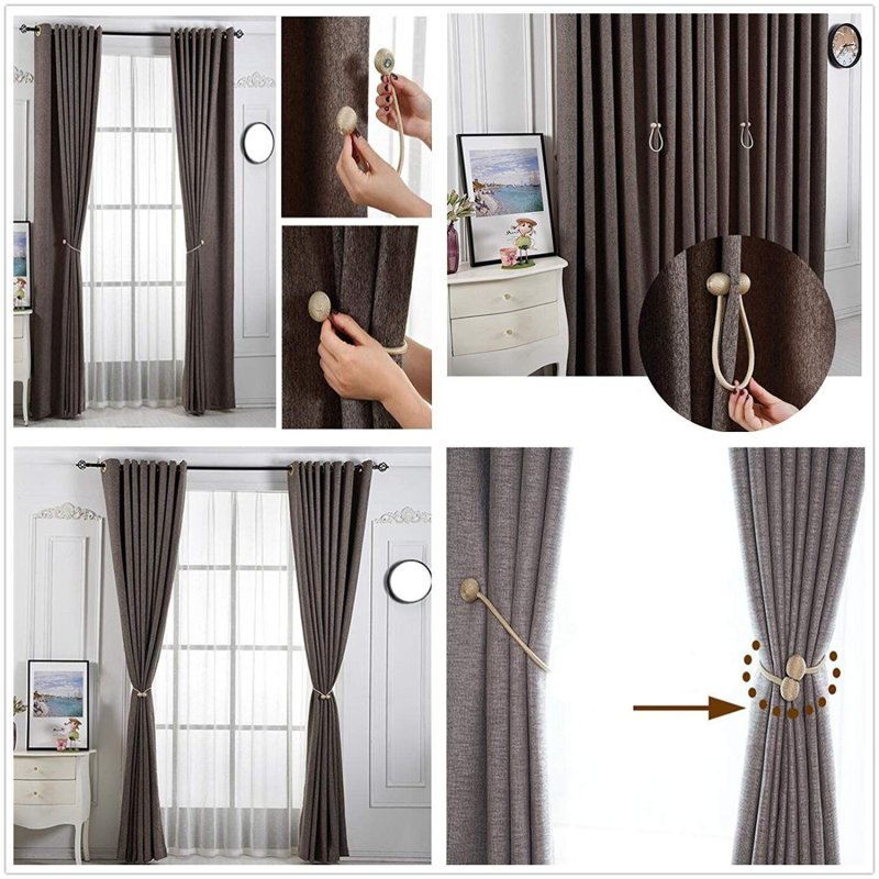 Metal holder for curtains "Curtain Attraction Appliance"