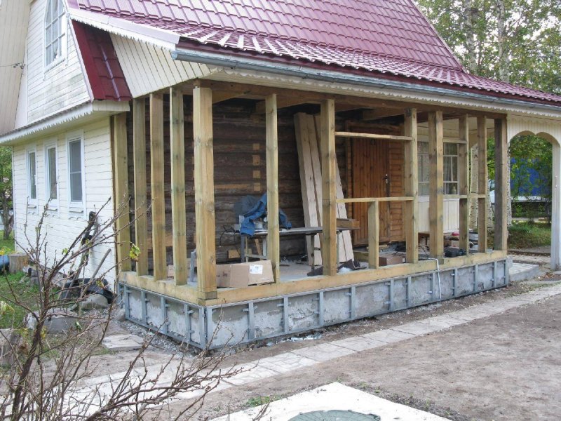 Annex veranda to a country house