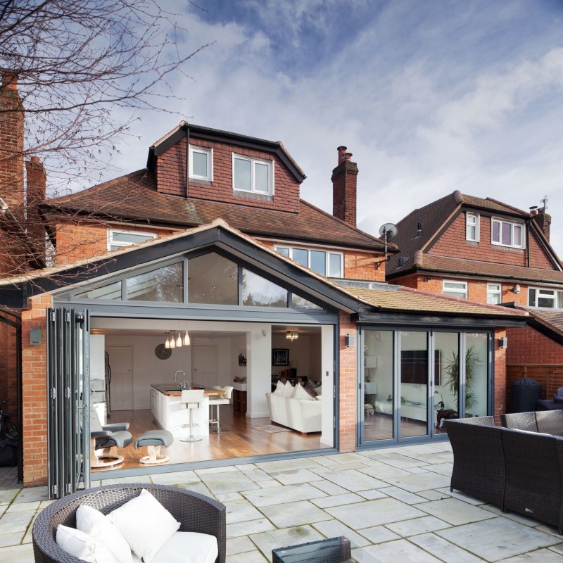 House with glass veranda