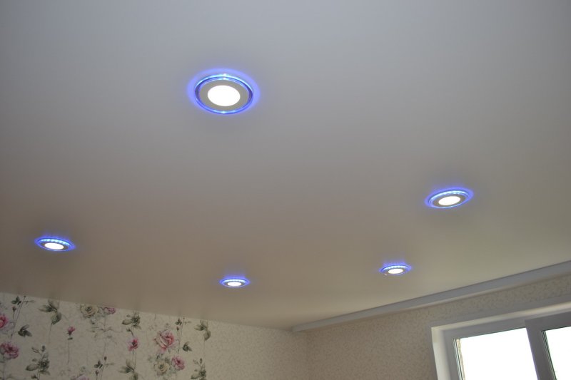 Stretch ceiling lamps