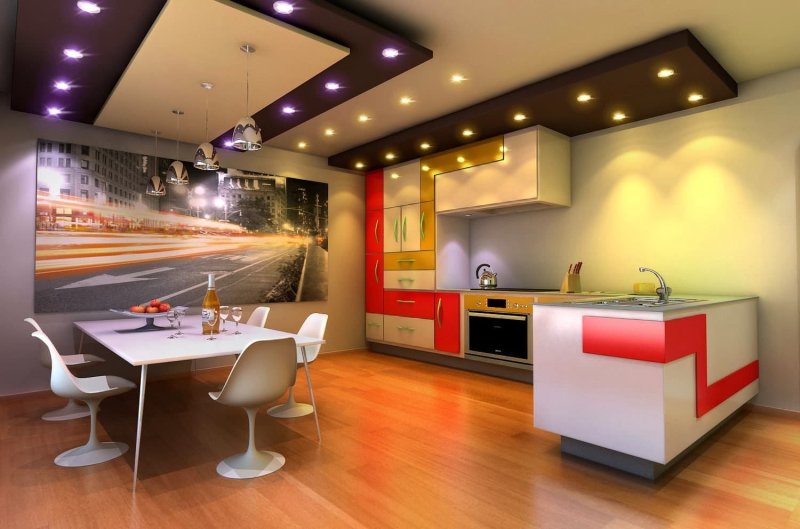 Light in the kitchen design