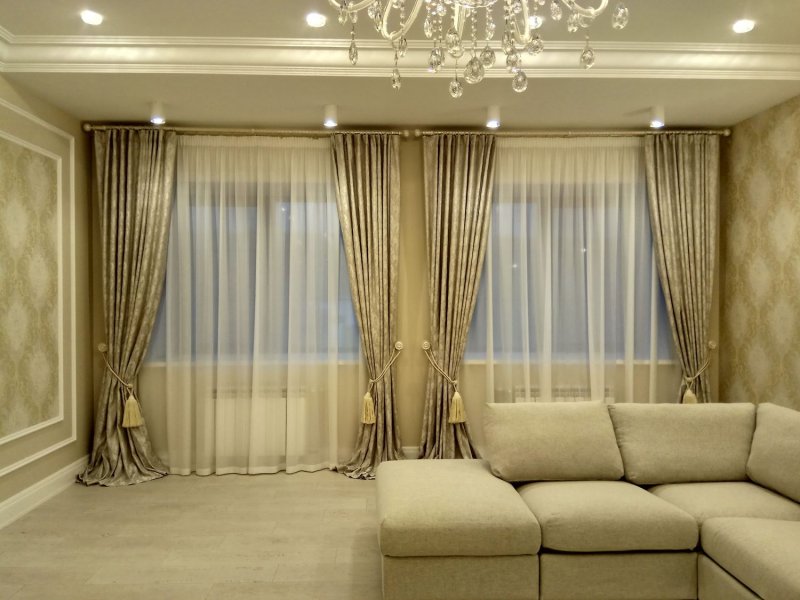 Design of curtains for living rooms