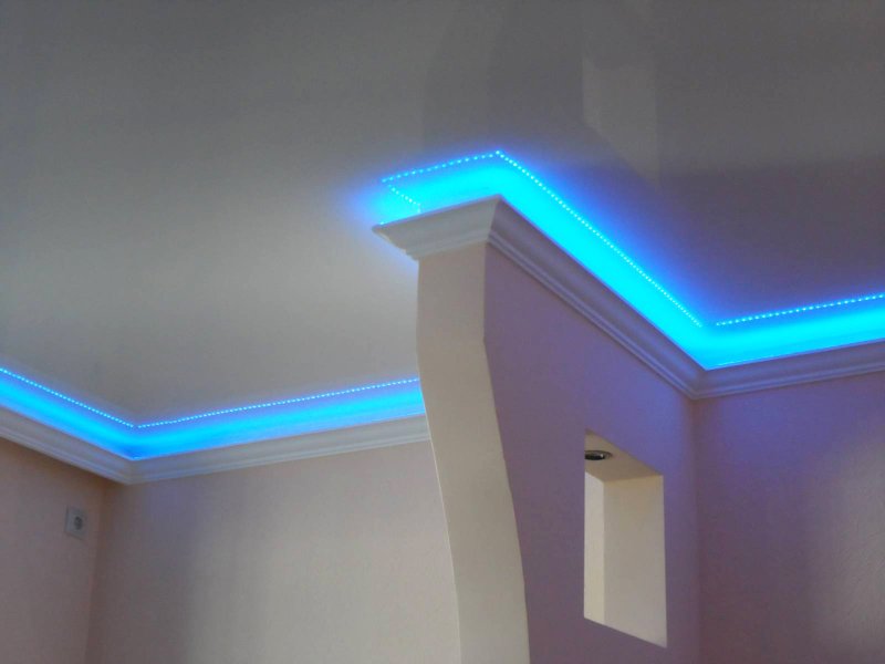 Ceiling baseboard with backlight