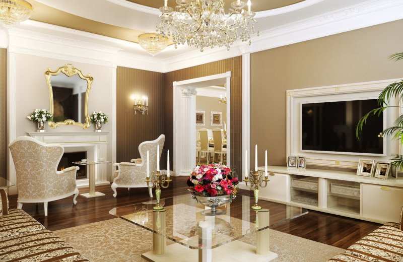 Living room in classic style