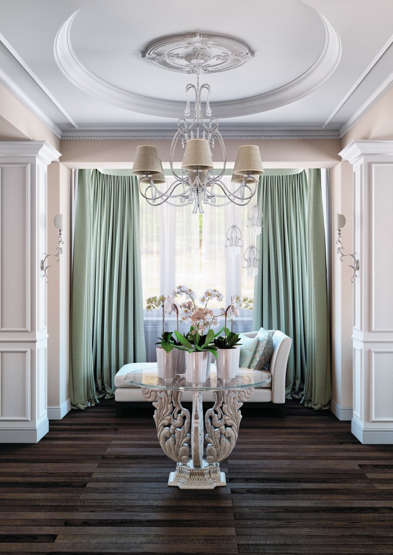 Living room in neoclassic style