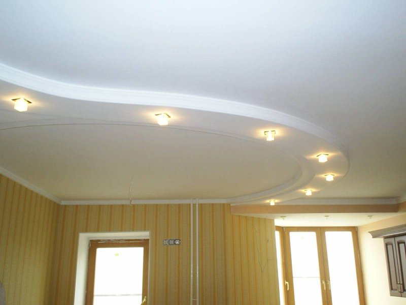 Two -level gypsum cardboard ceiling