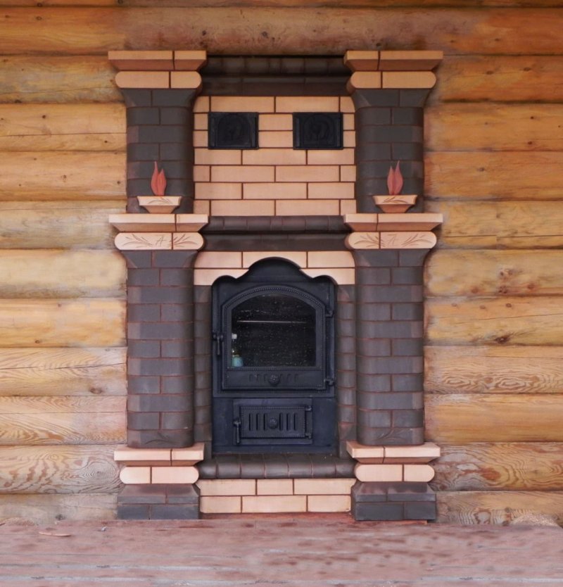 Brick bath stove