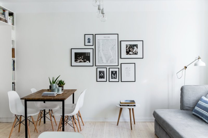 Pictures in the Scandinavian interior