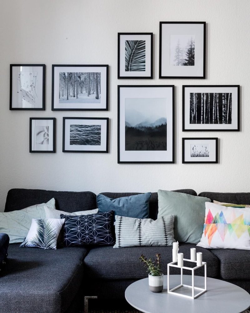 Pictures in the Scandinavian interior