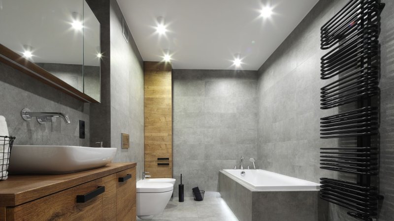 Design of a modern bathroom