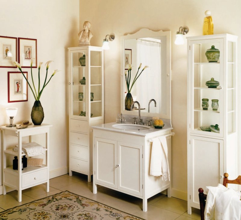 Furniture for the bathroom retro style