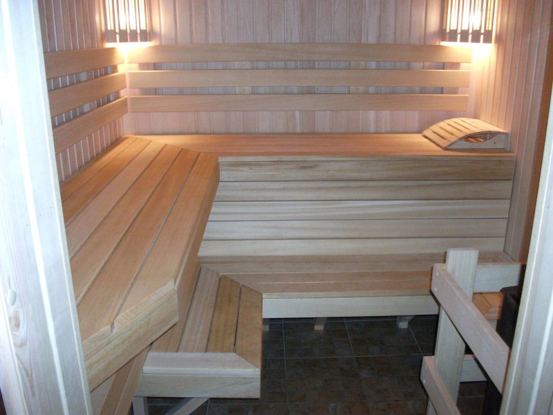 Log in the steam room