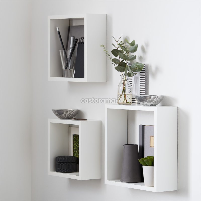 Hinged square shelves Ikea