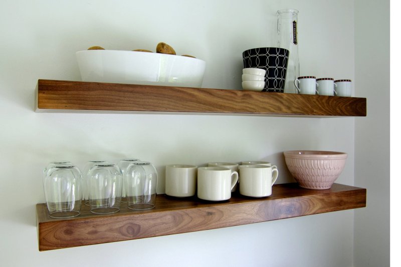 Wall -mounted shelf for kitchen