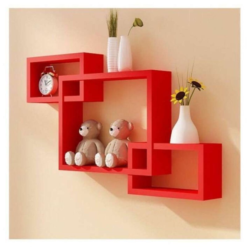 Decorative shelves on the wall