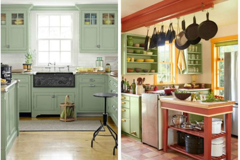 Green kitchen design