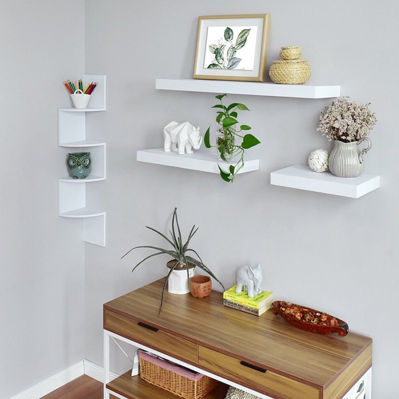 Wall shelves for flowers