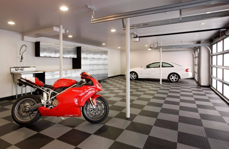 Modern garage interior