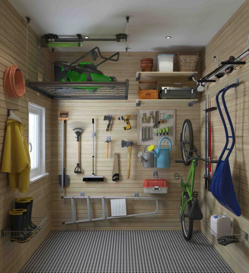 Internal garage arrangement