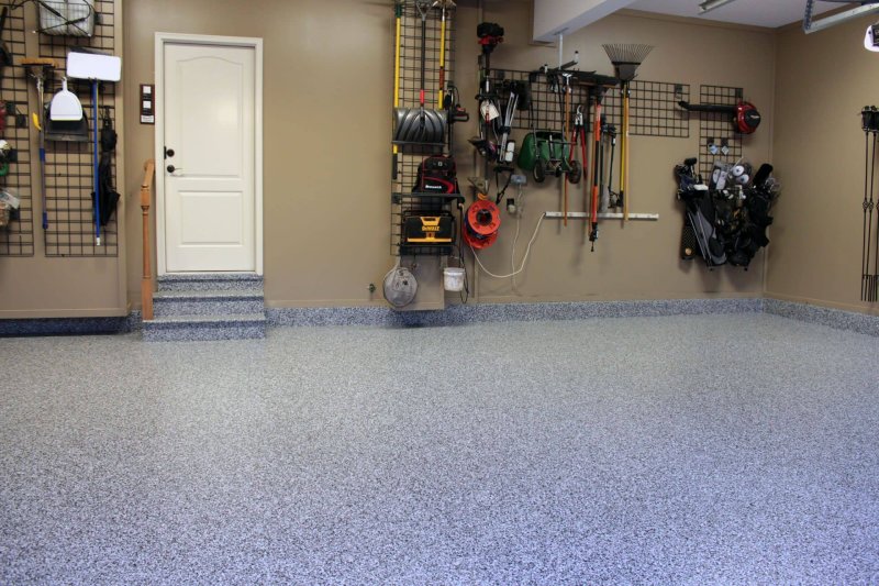 Bulk floor garage polymer