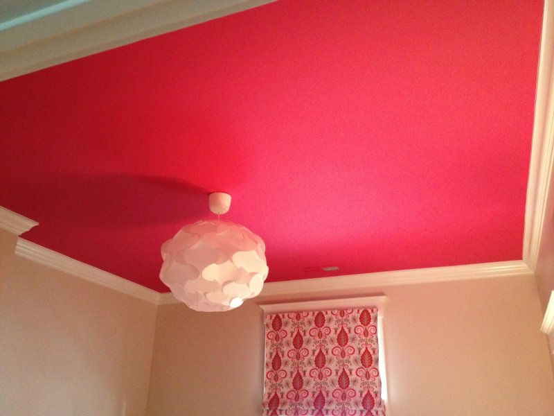 Red stretch ceiling