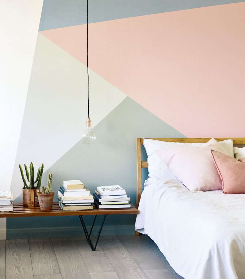 Pastel colors in the interior