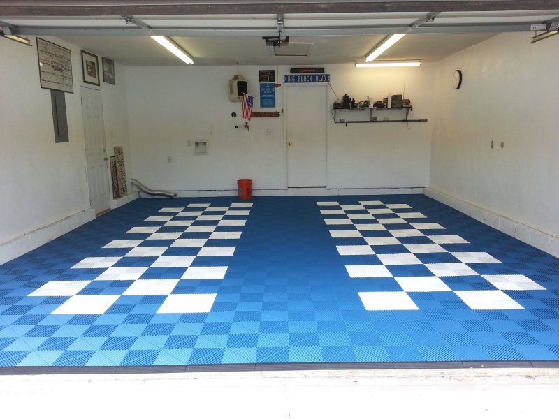 Tiles in the garage