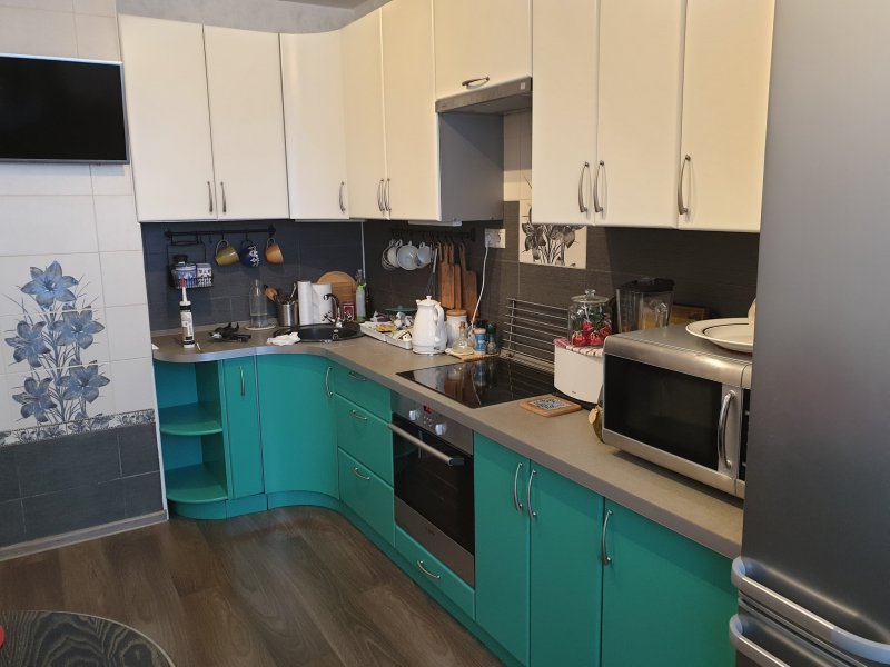 Turquoise kitchen Leroy Merlin