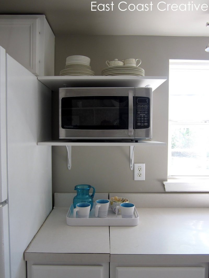 Microwave in the kitchen