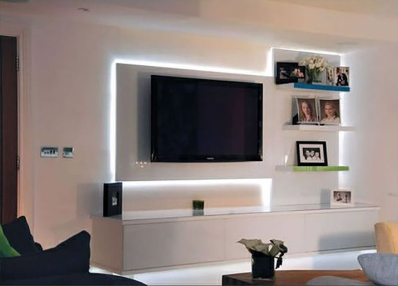 Television shelves design