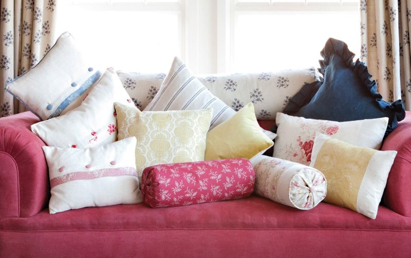 Pillows in the interior