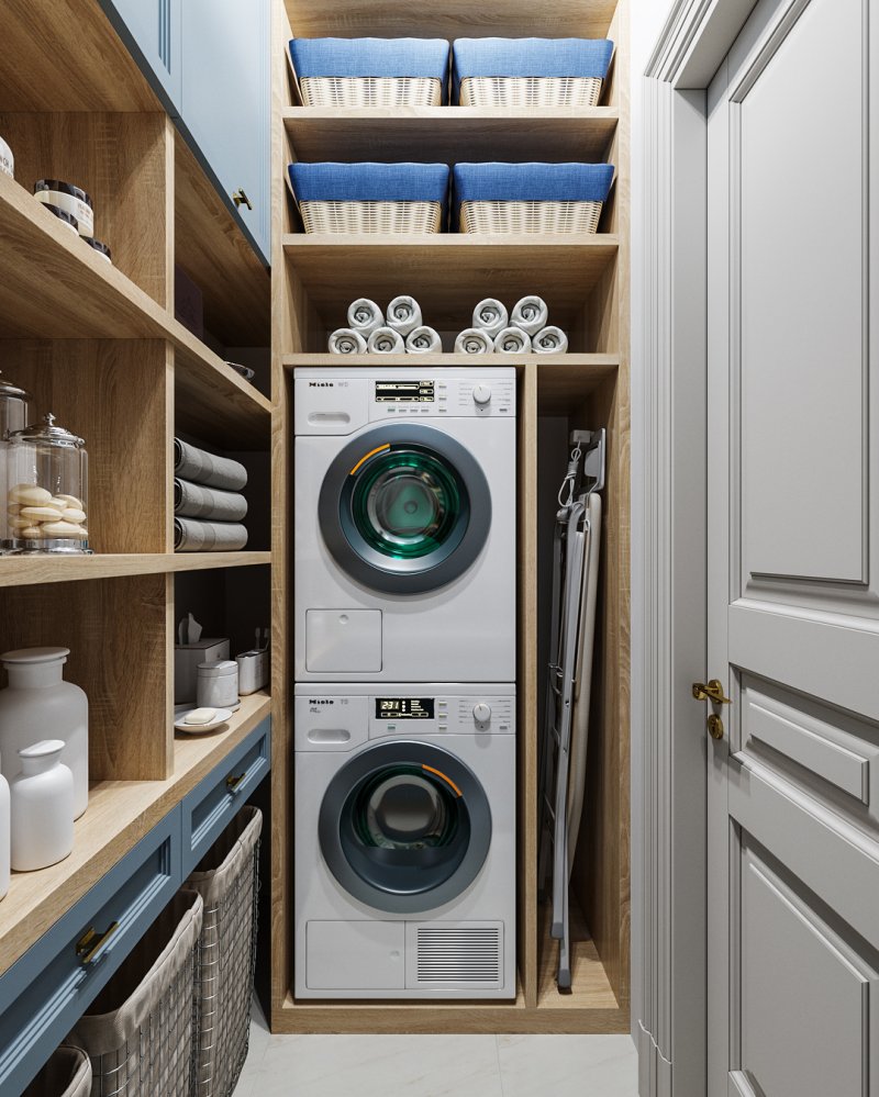 Laundry in the apartment design