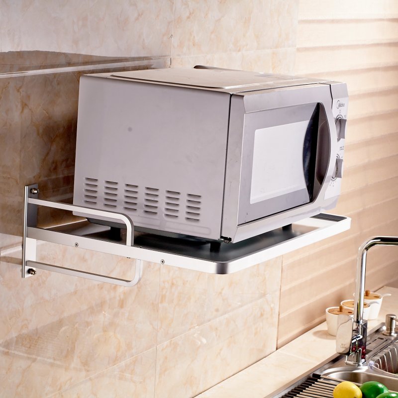 Microwave oven on the bracket