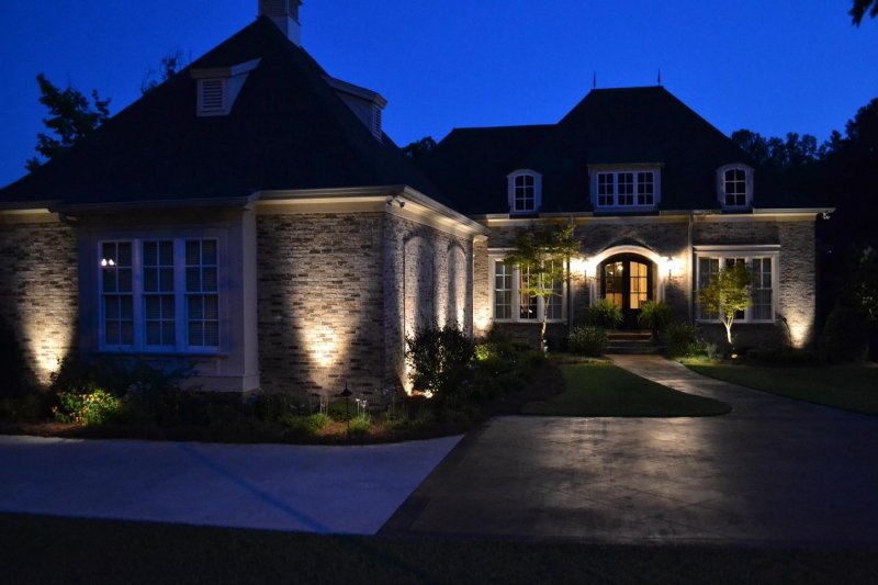 House facade backlight