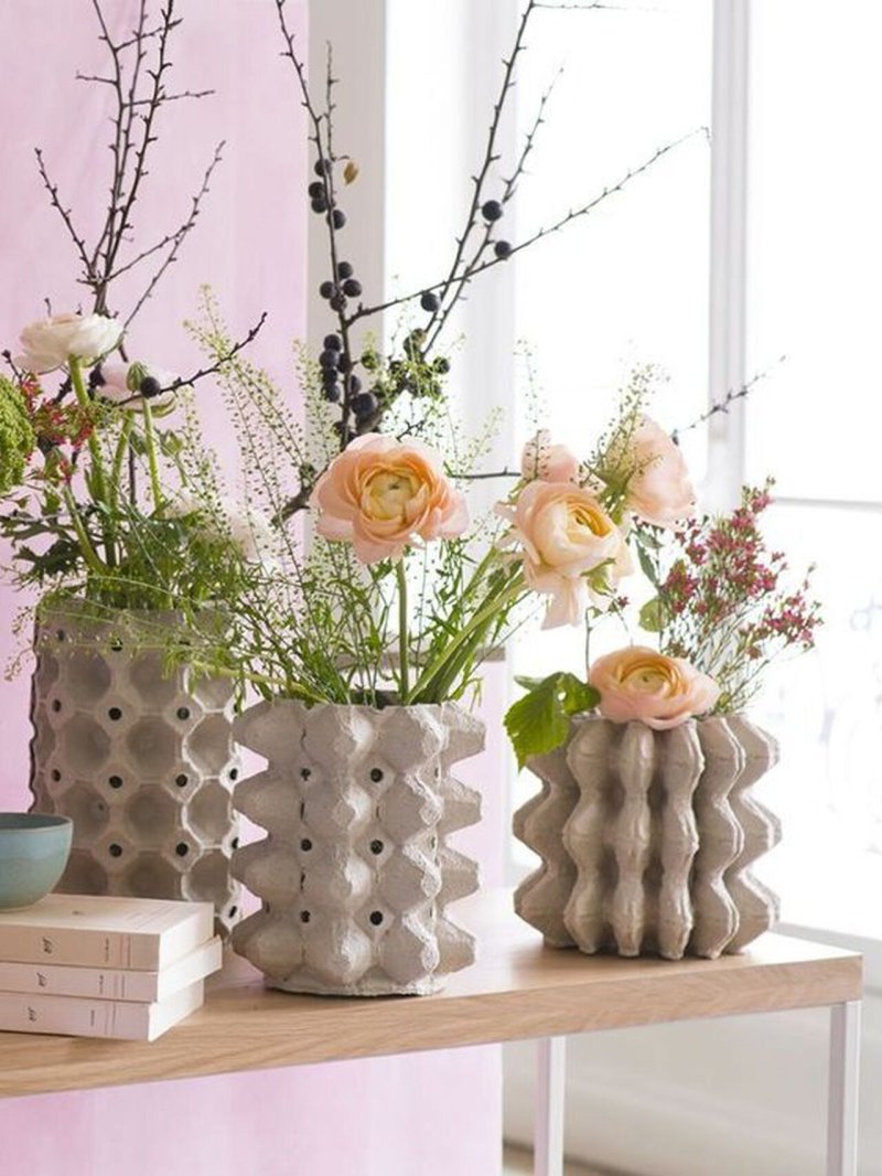 Decor of flower pots