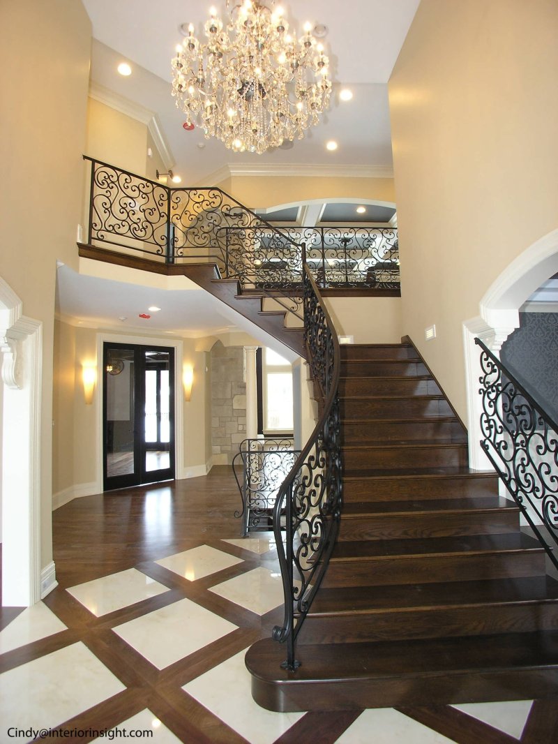 Forged stairs in the interior