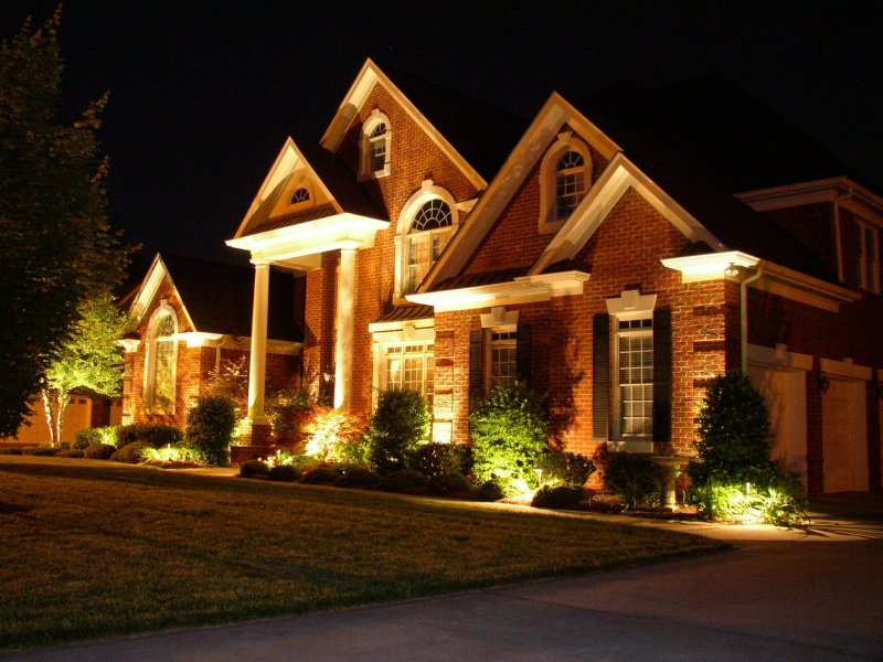 The backlight of the country house