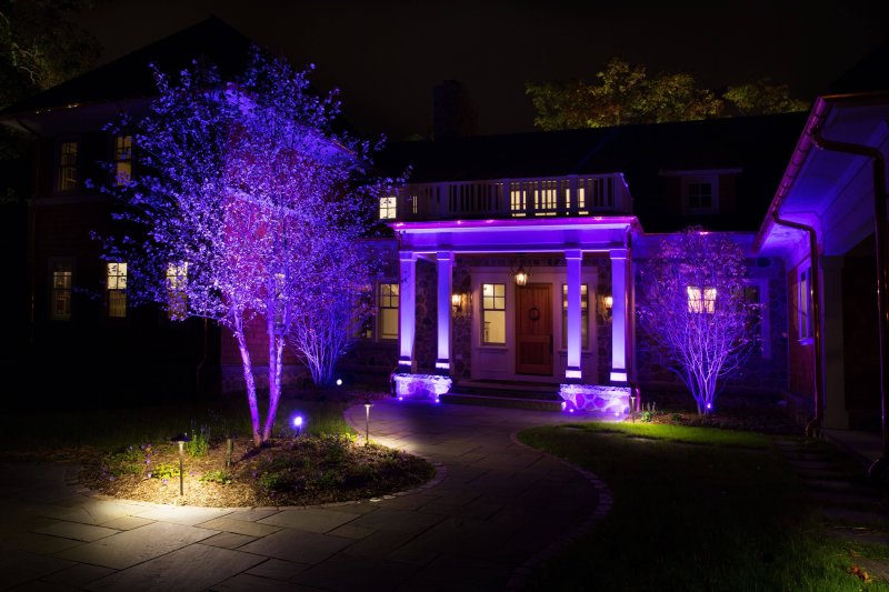 Decorative lighting of the garden